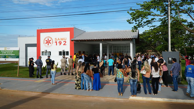 Inauguração Base do SAMU Campo Novo do Parecis (Foto: Parecis.Net)