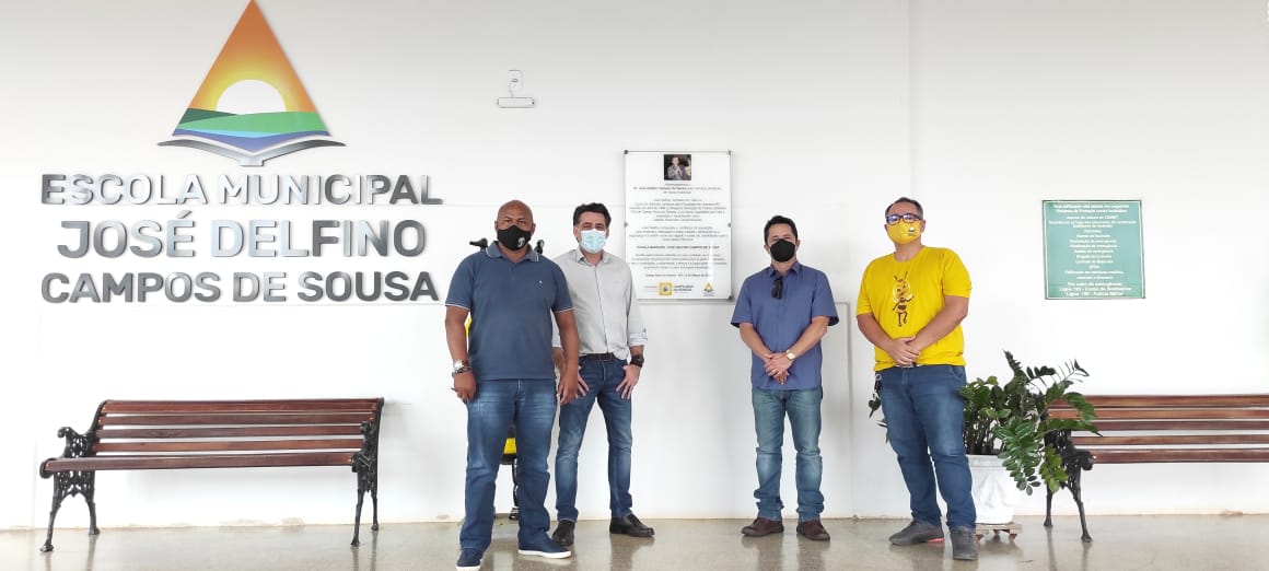 Diretoria da Polícia Civil visita Escola Municipal José Delfino Campos de Sousa